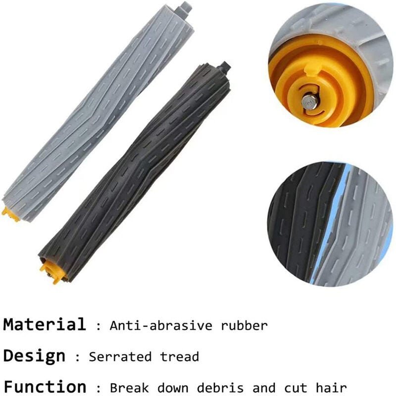 Ersatzzubehör für iRobot Roomba 800 900 Serie 860 865 866 870 871 875 876 880 886 896 960 966 971 976 980 981 Ersatzbürs...