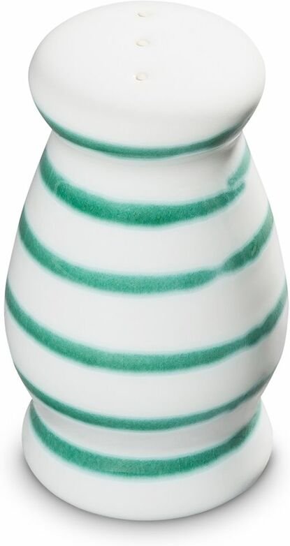 Gmundner Keramik - Grüngeflammt, Pfefferstreuer bauchig