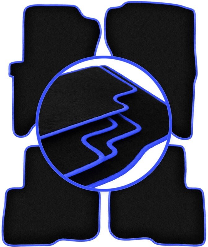 CARLUX-BLUE Autofußmatten für: Land Rover Discovery III SUV (2004-2011)