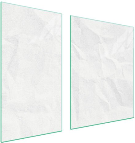 GLASSCHUTZPLATTE FÜR HERD 90x52 WEISS