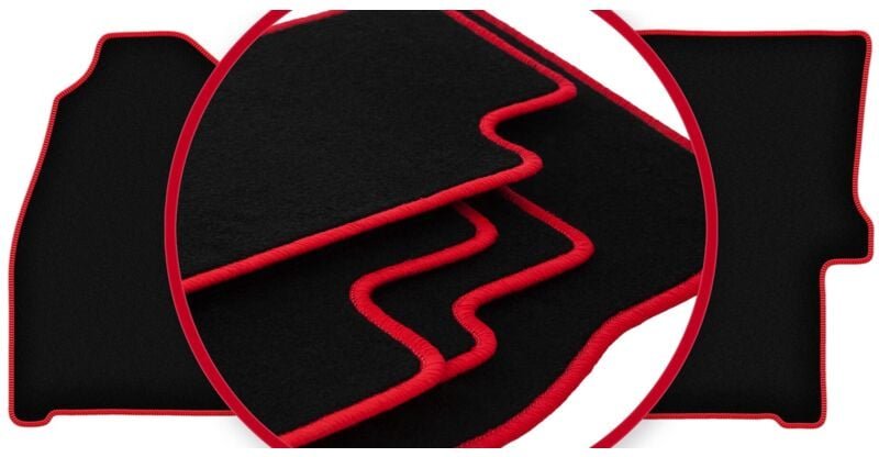 CARLUX-RED Autofußmatten für: Volkswagen Crafter Kastenwagen (2006-2019)