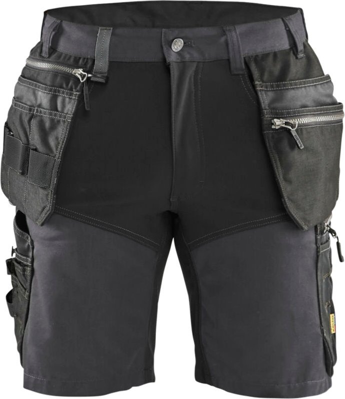 Arbeitsshorts aus elastischem Stoff für Handwerker 1598 – Grau/Schwarz 3XL – FR(54) – SE(C60) – Normen