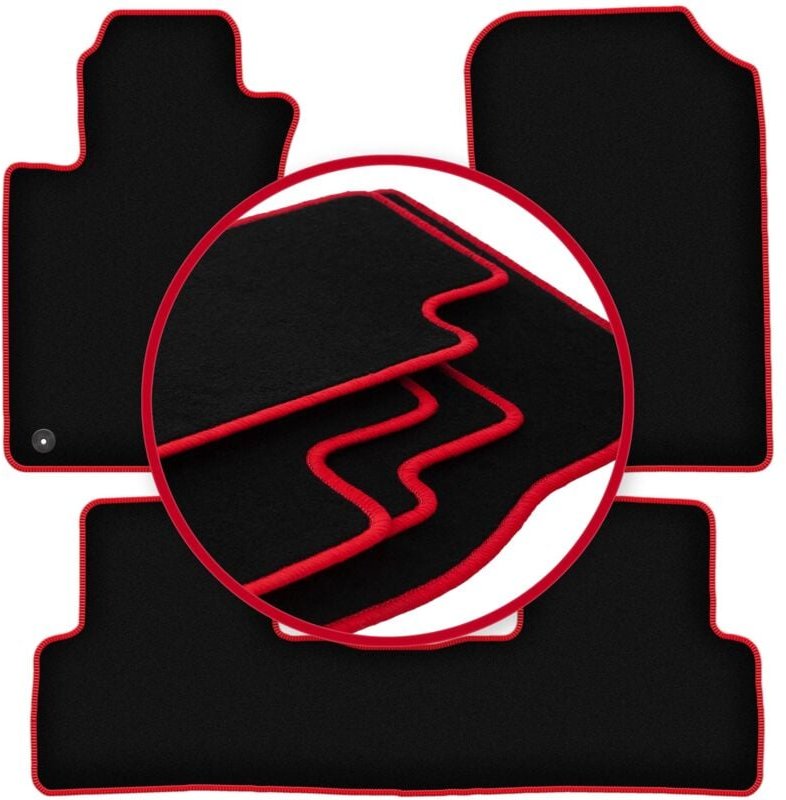 CARLUX-RED Autofußmatten für: Honda CR-V III SUV (2006-2012)