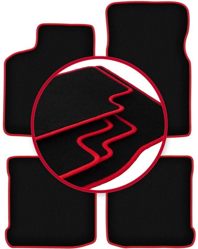 CARLUX-RED Autofußmatten für: Seat Cordoba I Limousine (1993-2002)