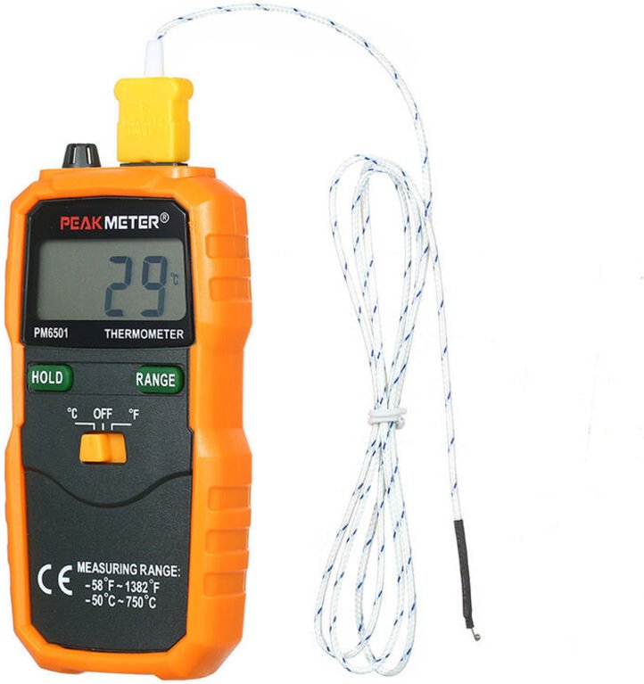 PM6501 lcd Wireless K-Type Thermometer Thermoelement mit Data Hold/Anschluss Digitales Thermometer