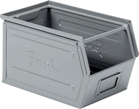 Stahlbehälter mm B=200 T=350 H=200 Gr.3 Grau Ral7000