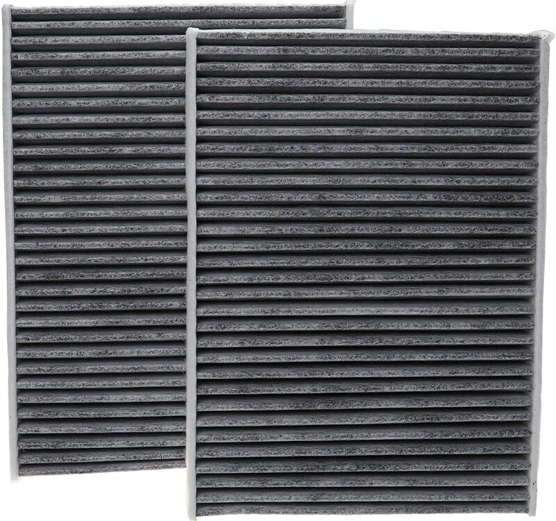 Vhbw - 2x Innenraumfilter Ersatz für MecaFilter JKR7350 für pkw - Mit Aktivkohle
