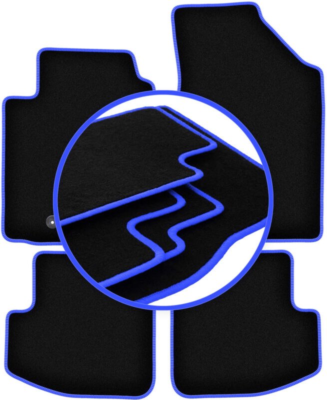 CARLUX-BLUE Autofußmatten für: Toyota Yaris I 3-Türer (1999-2005)