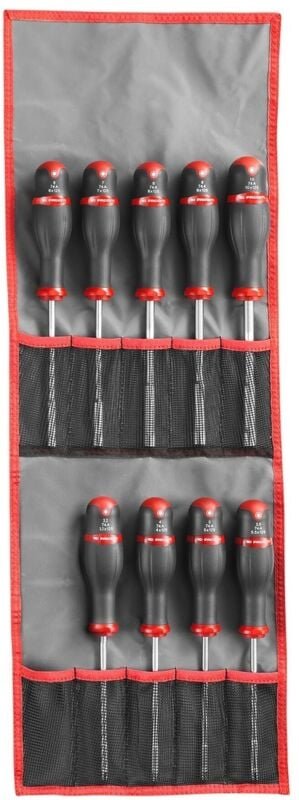 FACOM Steckschlüssel Griff, Satz, 14-tlg., in Tasche