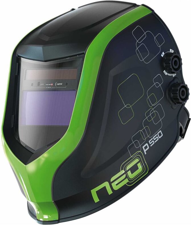 Elmag - Automatik-Kopfschweißschirm - neo p550 grün -tc (1007.011)