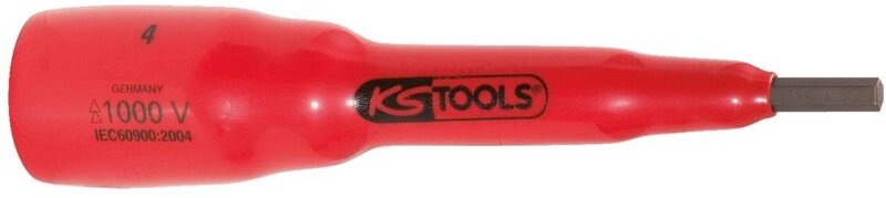 Ks Tools 3/8' Bit-Stecknuss mit Schutzisolierung für Innensechskant-Schrauben, 12mm, 82mm lang - 117.3866