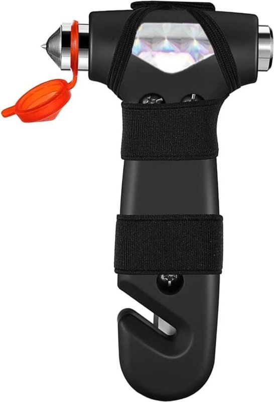 Auto-Sicherheitshammer, Mini-Fensterbrecherhammer, 3-in-1-Fensterbrecher und Sicherheitsgurtbrecher, Sicherheitsgurtschn...