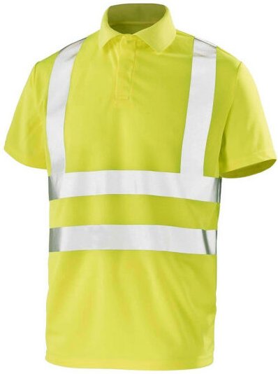 High Visibility Polo Shirt - Kurze Ärmel - Neon Gelb - 3XL