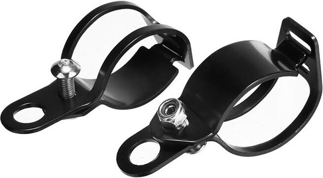 Sollbry Motorrad-Blinkerhalterung, Universal-Blinkergabel-Befestigungsklemme, 27–36 mm Gabelversetzungsklemmen, schwarze...