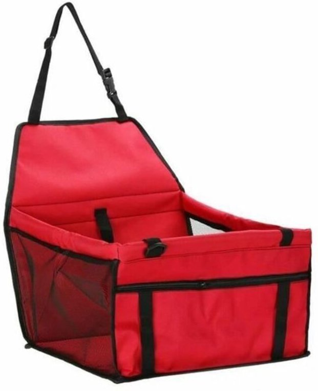 Autositz fur haustiere rot