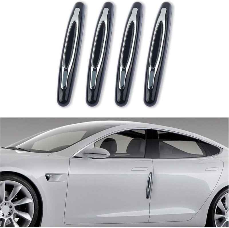Thumbnail - 4-teiliger Kantenschutz für Autotüren, kratzfeste Zierleiste für Autotüren mit selbstklebender Klebefläche für die Autod...