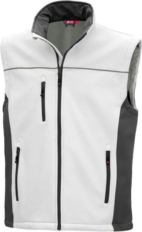 Thumbnail - Softshellweste Nitras motion tex light 7163 weiß/grau Gr. xl