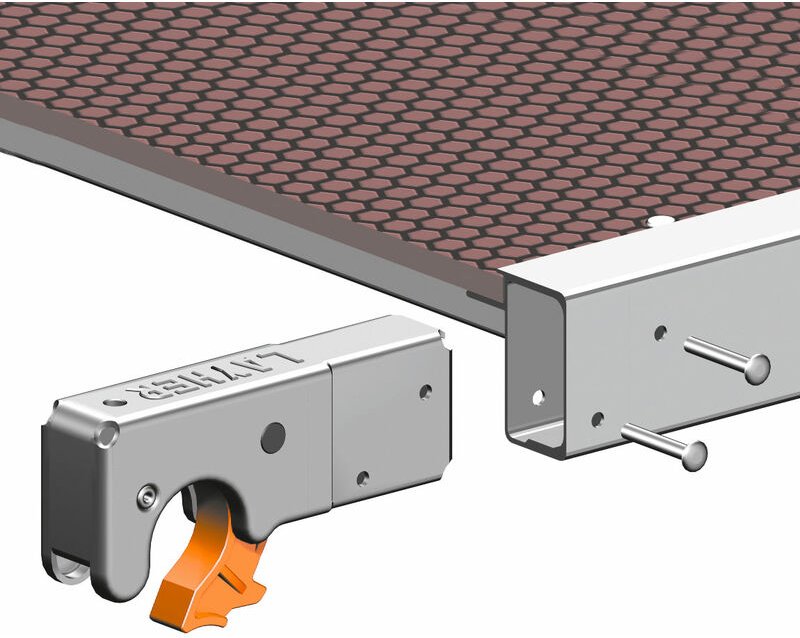 Layher Einrastklaue 42 mm Rero, rot inkl. Nieten