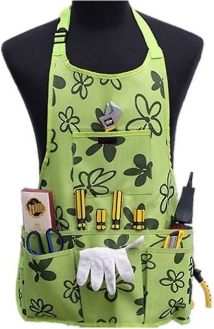 Gartenschürze aus Oxford-Stoff, verdickende Gartengeräte, Multifunktionsgürtel, wasserdicht, verschleißfest, für Damen u...