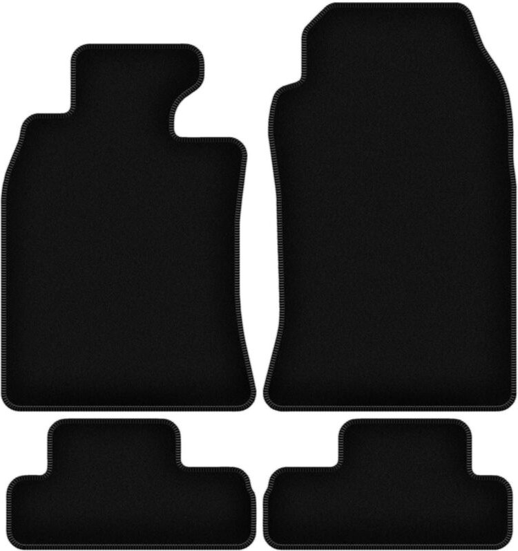 BASIC schwarze Veloursmatten für: Mini Cooper R52 Cabrio (2004-2008)