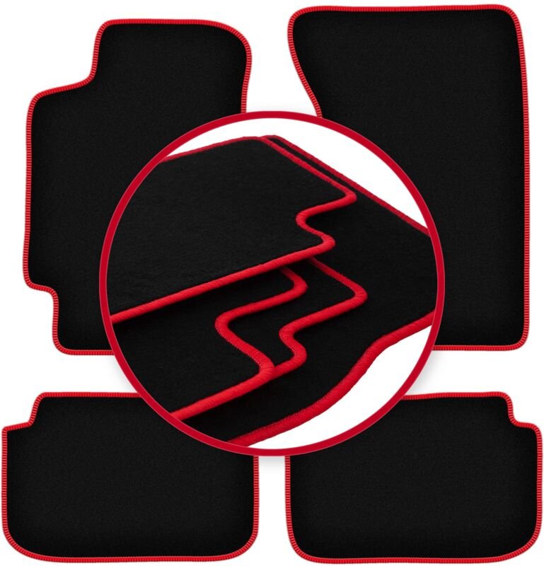 CARLUX-RED Autofußmatten für: Subaru Impreza GC (ohne hintere Lüftungsschlitze) Kombi, Limousine (1993-2001)