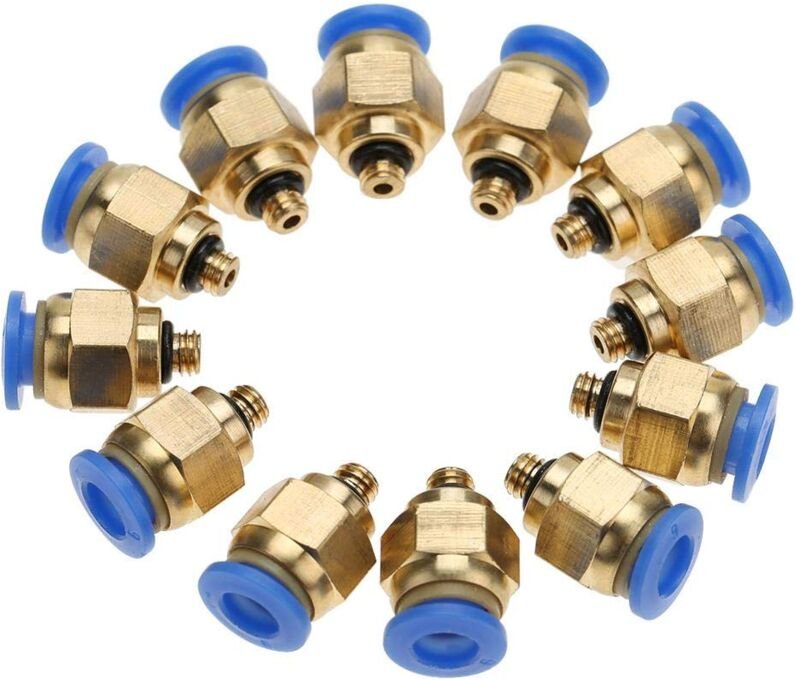 M5 Pneumatikanschlüsse Luftschlauchanschluss Schnellgewinde Außengewinde Gerader Anschluss(PC4-M5 20 Stück)