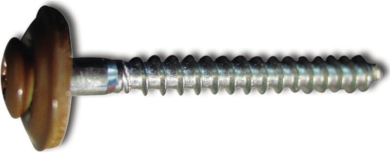 Spenglerschraube 4.5x 35 TX20 Edelstahl A2 Kopf beschichtet RAL8014 sepiabraun