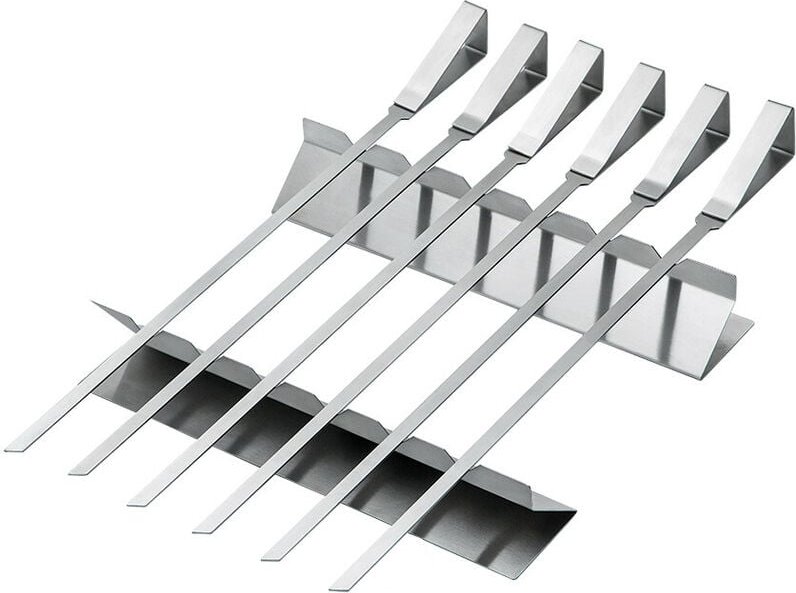 Michelino - 8-tlg. Schaschlikspieße Set Grillspieße Edelstahl Spießlänge: 39cm