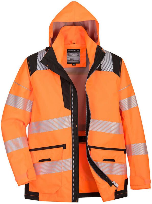 Portwest Warnschutzjacke 5-in-1 mit 10 Taschen Orange L