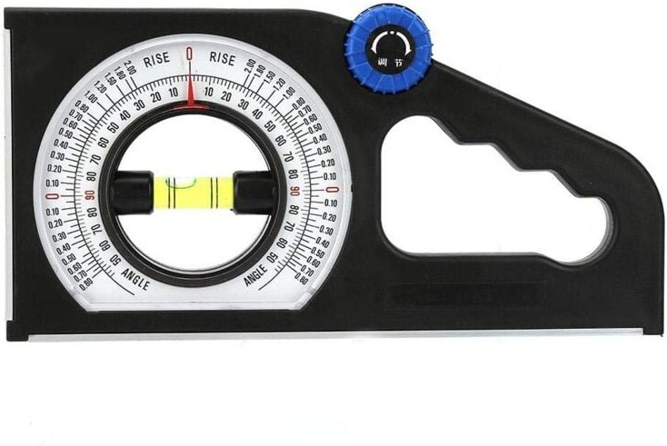 Ersandy - Neigungsmesser, universelles Neigungsmesslineal, Multifunktions-Winkelmesser, technischer Messwinkel, horizont...