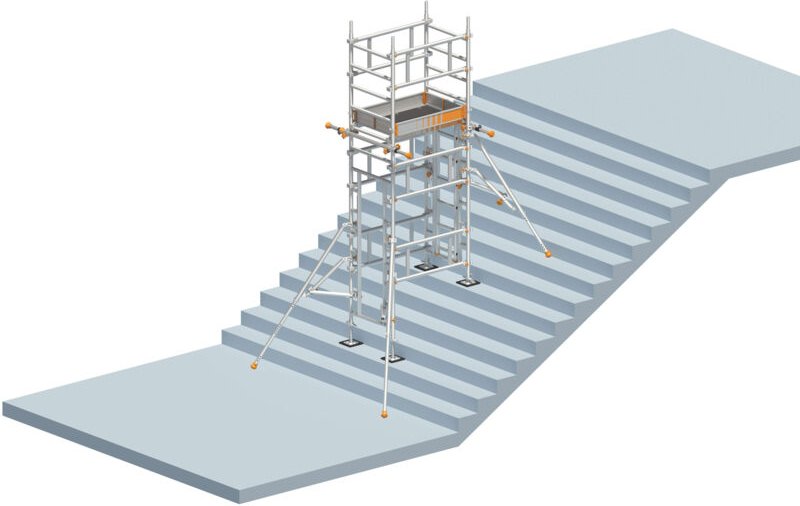 Layher Treppen-Kit für Fahrgerüst SoloTower mit 2 Durchgängen 4,65m AH