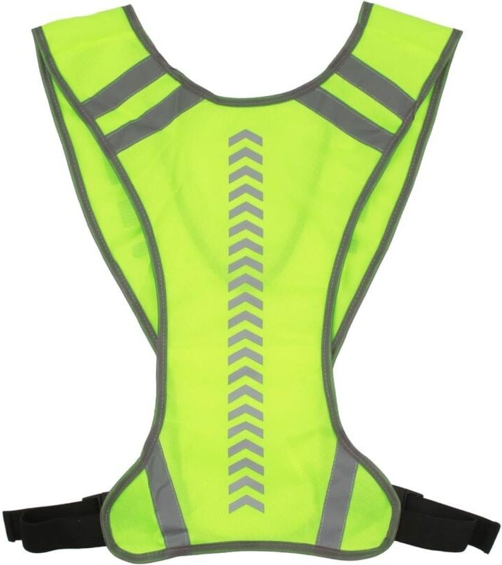 Reflektierende Laufweste, verstellbare Sicherheitsweste für Damen und Herren, atmungsaktive, gut sichtbare gelbe Fahrrad...