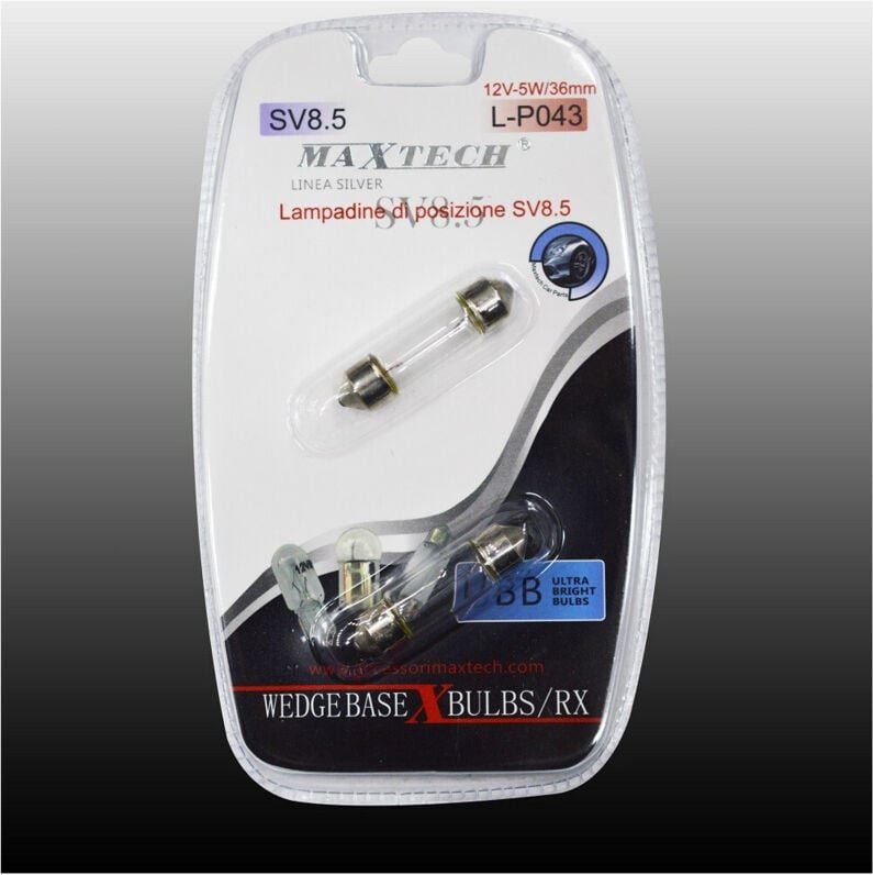 Trade Shop - luminose Maxtech L-P043 12V-5W/36MM -