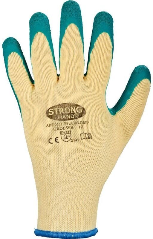Handschuhe Specialgrip Gr.10 gelb/grün en 388 psa ii Stronghand