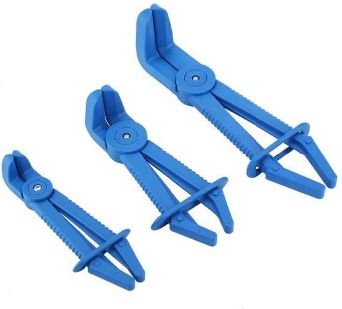 Aougo - BT521015 Schlauchtrennzangen-Satz, 90 abgewinkelt, 3-tlg