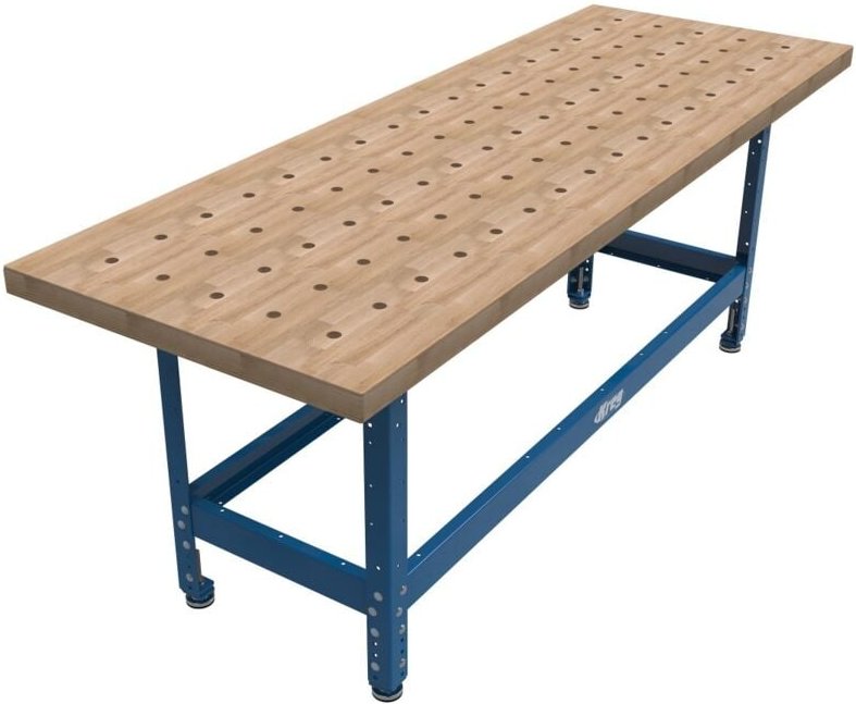 Universalbank mit Hartholzplatte 610 mm x 1727 mm mit perforierten Plattenlöchern Kreg UBENCH-6824-DH