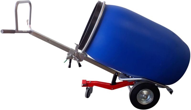 Manuvit Fasskarre für Metall- und Kunststofffässer mit vollständiger Öffnung ohne Winde Tragkraft 350kg