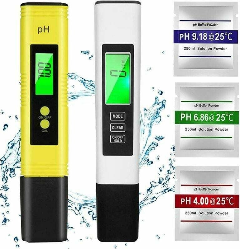 PH-Meter, PH-Messgerät, TDS&EC-Messgerät Temperatur, 4-in-1-PH-Wasserqualitätstester mit LCD-Display, automatischer Kali...