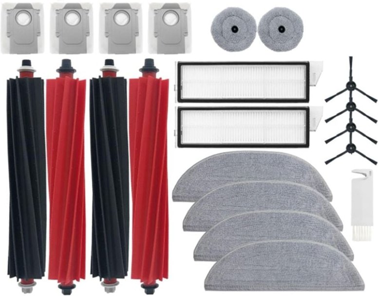 Für Roller Seitenbürste Filter Mopp Tuch Staubbeutel