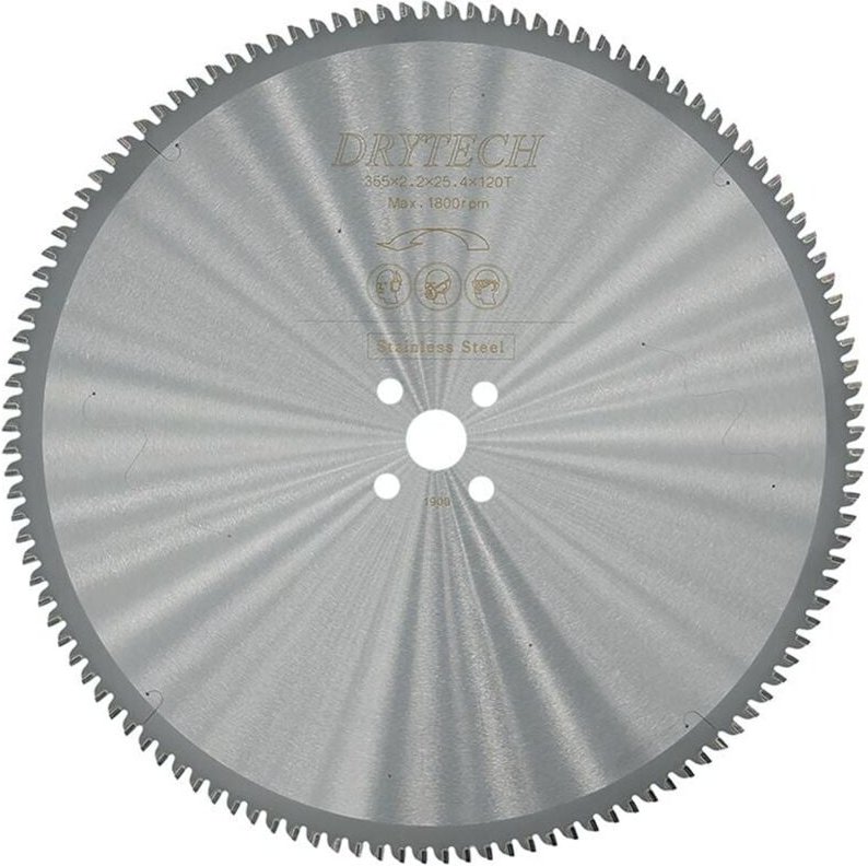 JEPSON HM-Sägeblatt Drytech D=355x25,4x2,2mm 120Z für Stahl u. Inox dünnwandig