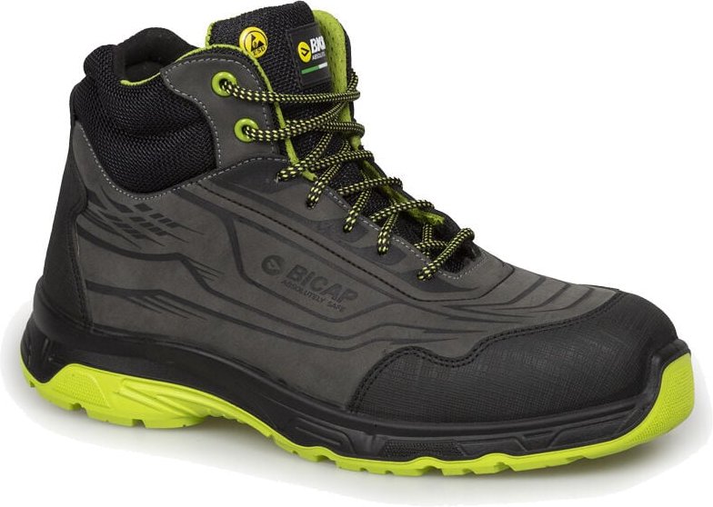 Bicap - Laser Mid S3 esd src hohe Sicherheitsschuhe - - Schwarze