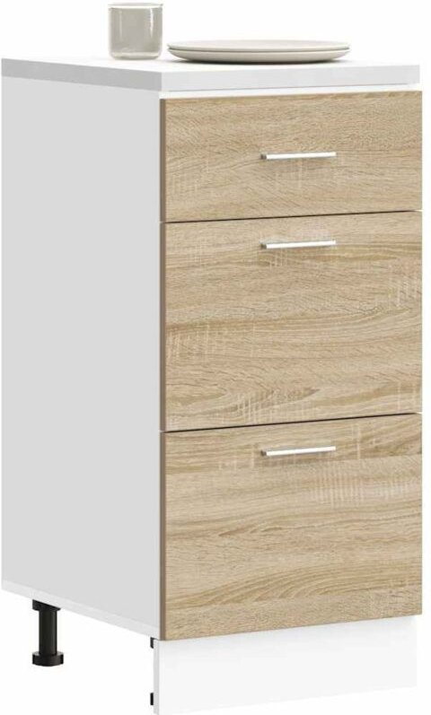 Unterschrank Lyon Sonoma-Eiche 40x46x81,5 cm Holzwerkstoff Vidaxl