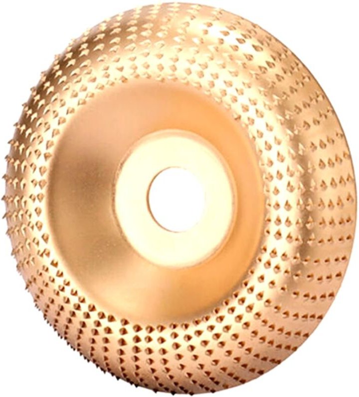 Csparkv - 1 Stück Holzschleifscheibe 125 mm, gebogene Holzschleifscheibe, Wolframkarbid-Holzschleifscheiben zum Formen, ...