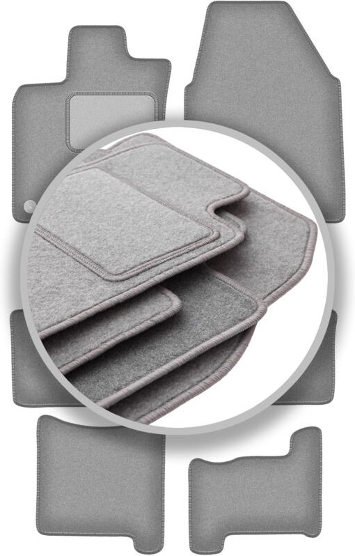 Graue Automatten für: Nissan Qashqai +2 Crossover (2007-2013)