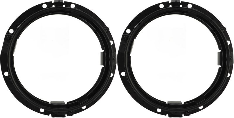 Jeffergarden - 2 Stück 7 Zoll runder Scheinwerferring Scheinwerfer-Montagehalterung Halterahmenring für Wrangler jk 2007...
