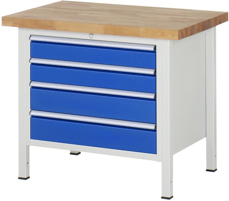 Rau Werkbank 8262A2, B1000xT700xH840mm, 4x Schublade-TA