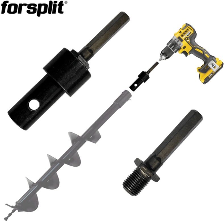 Thumbnail - Adapter für HEX 10 Elektroschrauber für 20 mm Erdbohrer