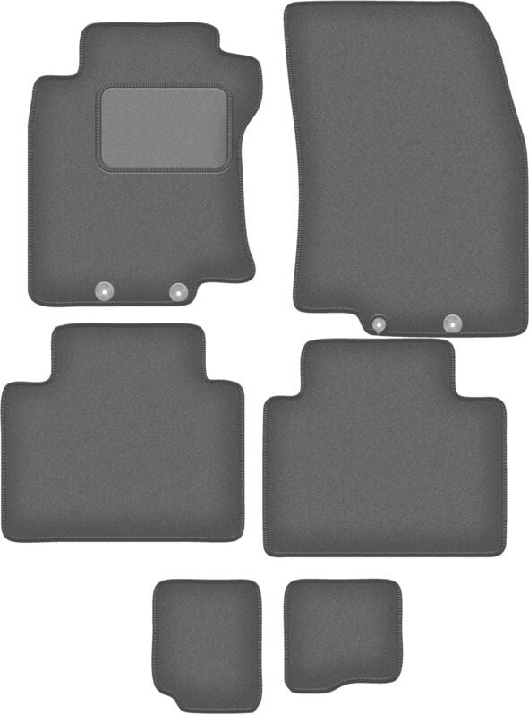 Graphit-Fußmatten für: Nissan X-Trail III T32 FL 7-Sitzer (2017-2021)