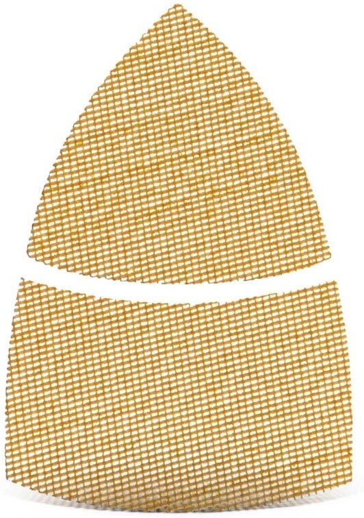 Thumbnail - Ultranet Klett-Schleifgitter, 93 / 62 x 102 mm, f. Deltaschleifer, Weißes Edelkorund (25 Stk.) K320 - Menzer