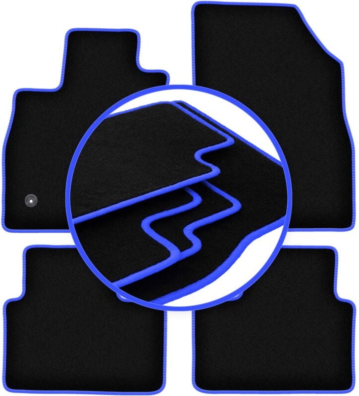 CARLUX-BLUE Autofußmatten für: Renault Talisman Limousine, Grand Tourer, Kombi (2015-)